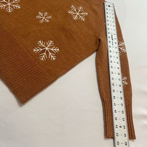 Workshop Republic Clothing Snowflake Sweater Size Medium - Picture 3 of 11